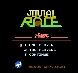 Jovial Race (Homebrew) — Title screen